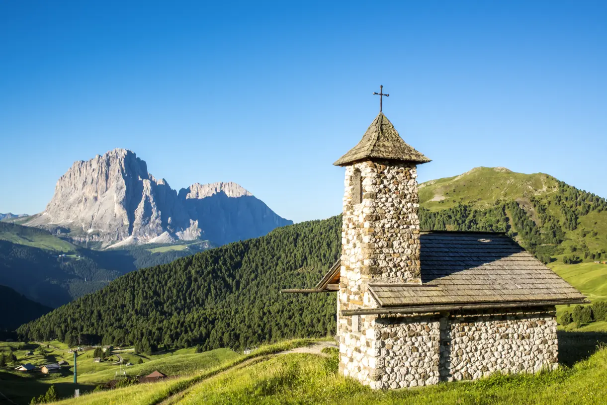 Fermeda kerk op de Seceda
