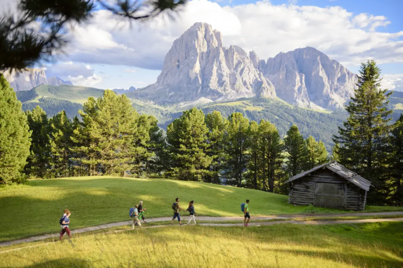 Wandelen door de natuur in Val Gardena