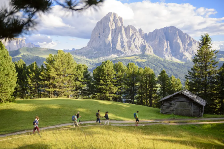 Wandelen door de natuur in Val Gardena