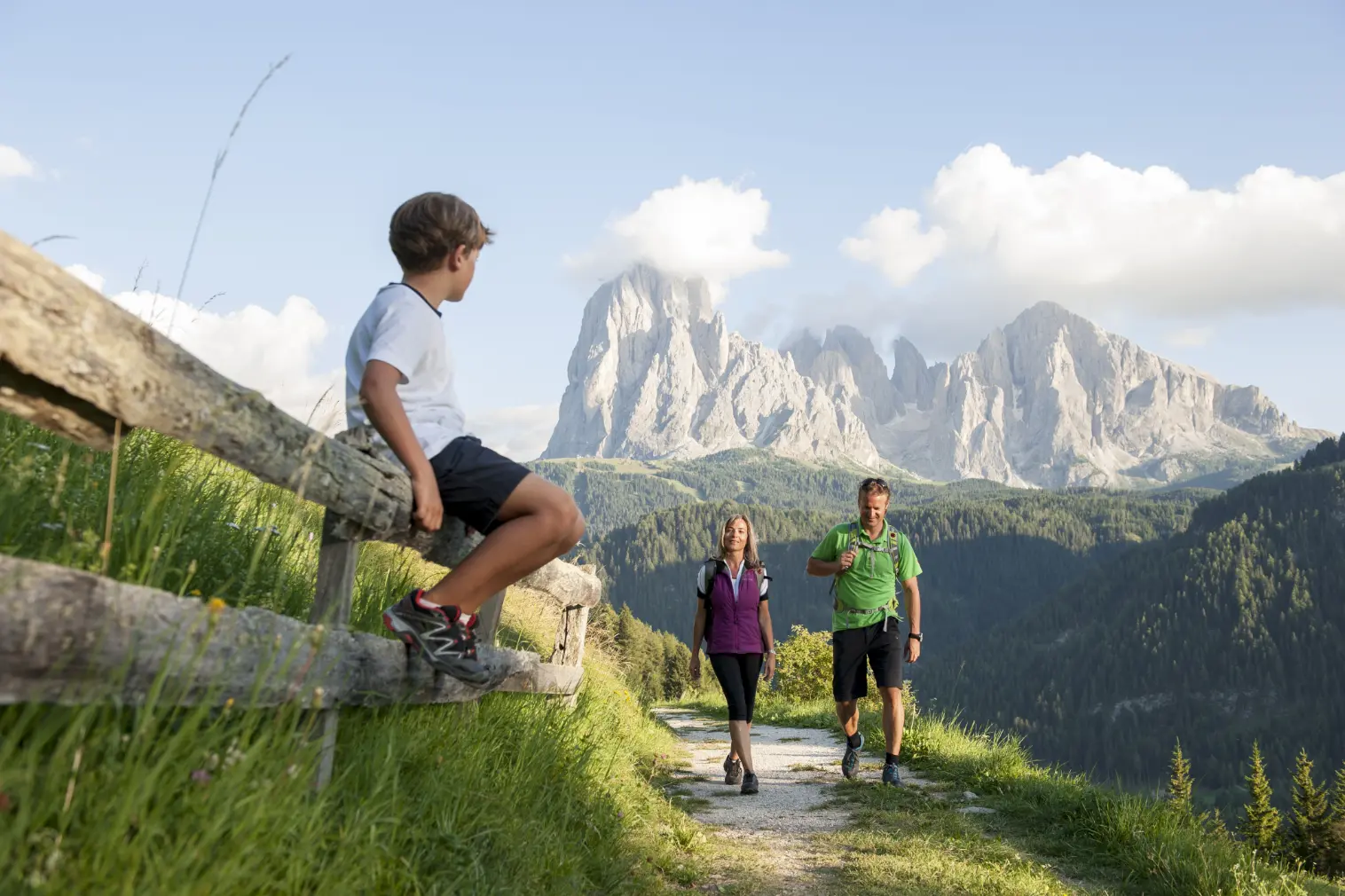 Wandelen met gezin in Val Gardena